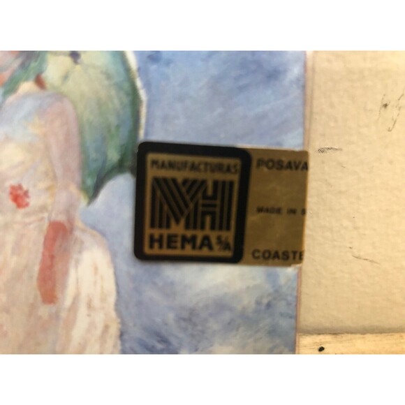 MANUFACTURAS HEMA SET OF 6 COASTERS OF VINTAGE POSAVASOS - Picture 4 of 6